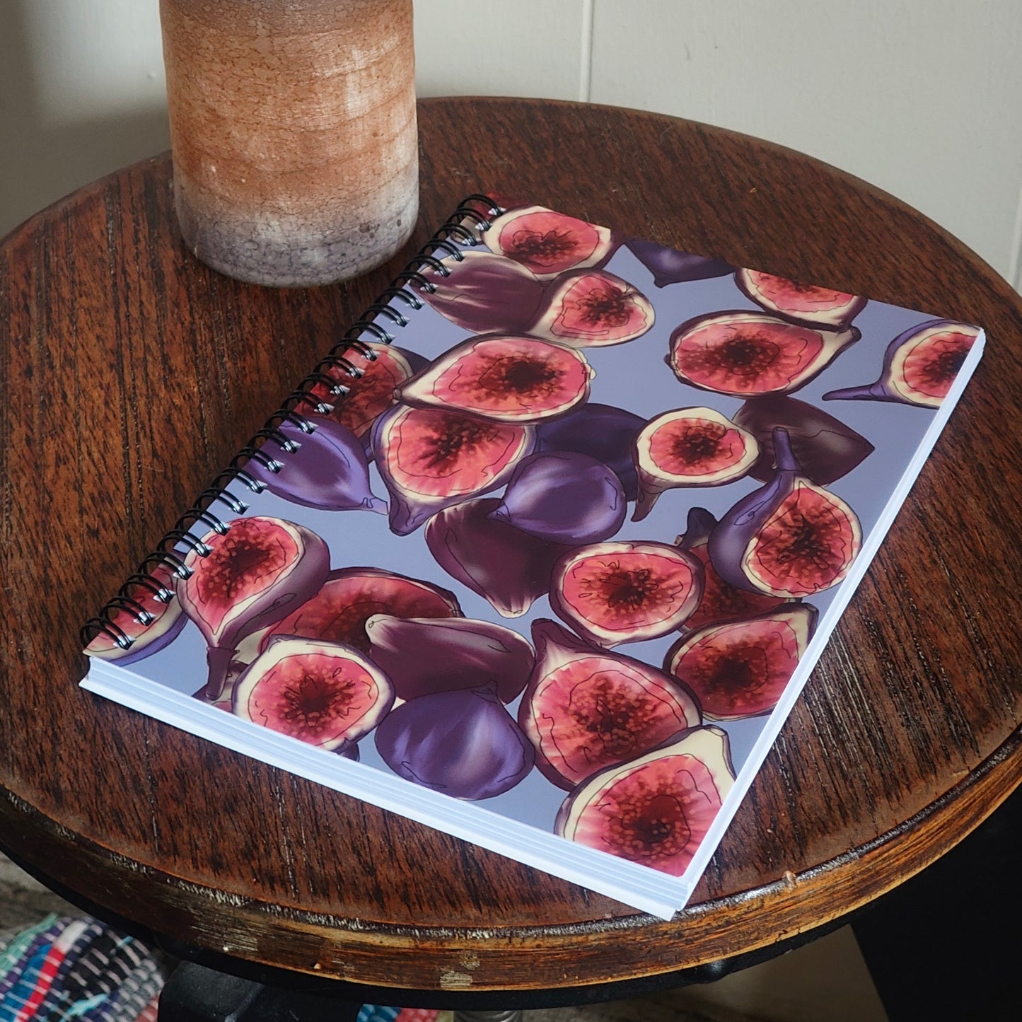 A5 Spiral Lined Notebook - "Figs"