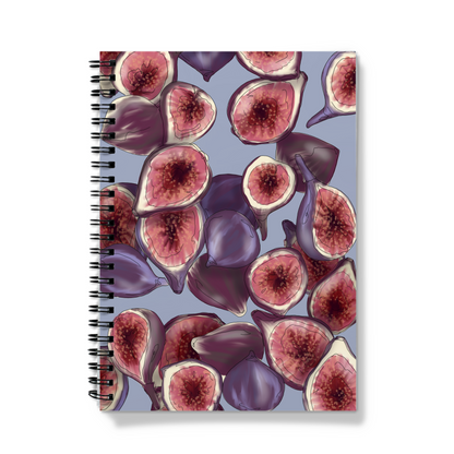 A5 Spiral Lined Notebook - "Figs"